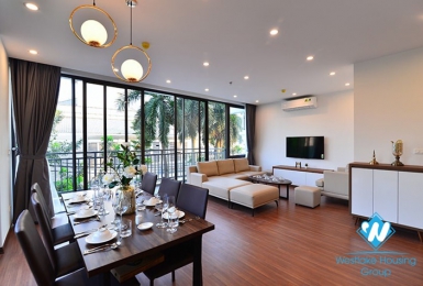 Modern 3 bedrooms apartment with huge balcony for rent in Tay Ho, Hanoi 